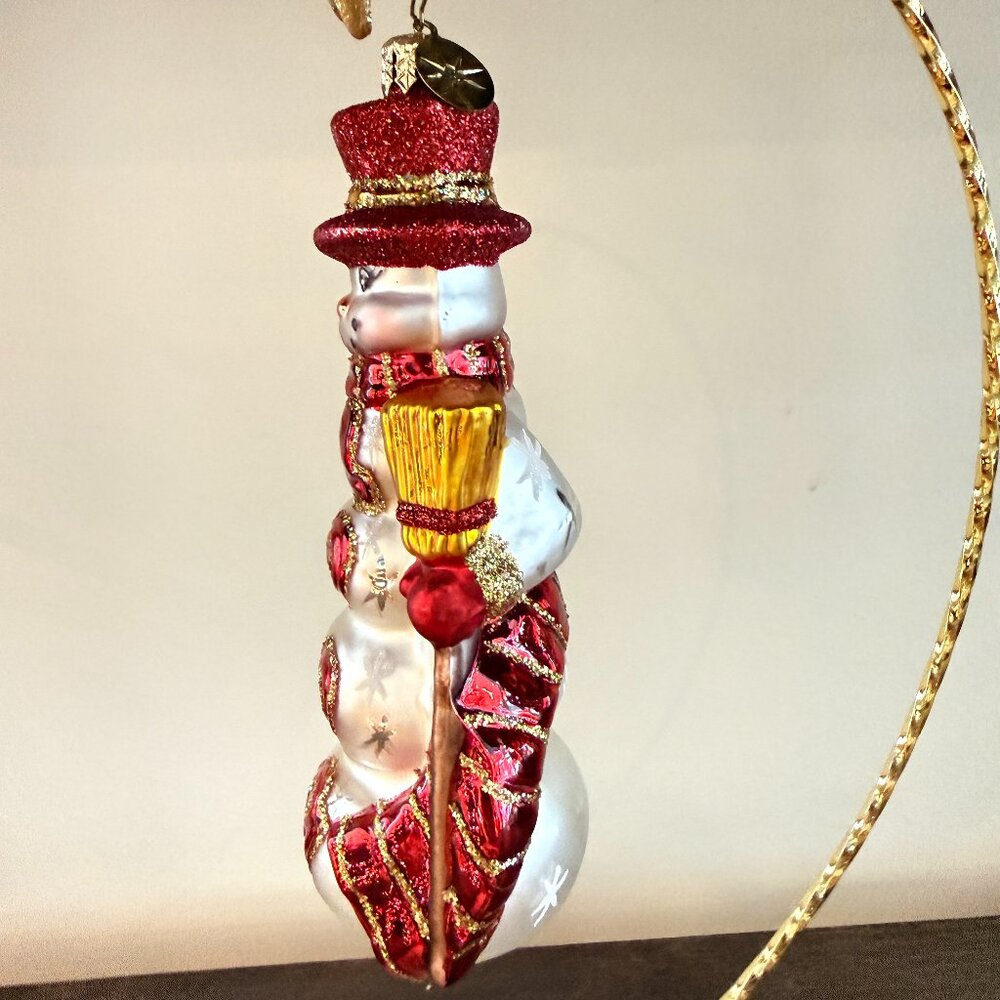 Christopher Radko 2009 Snowman Ornament - Picture 2 of 3